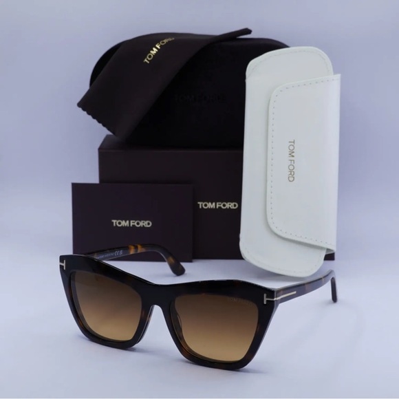 Tom Ford FT5971-B 052 Dark Havana with Magnetic Clip-On Brown Gradient 54mm - Picture 4 of 5